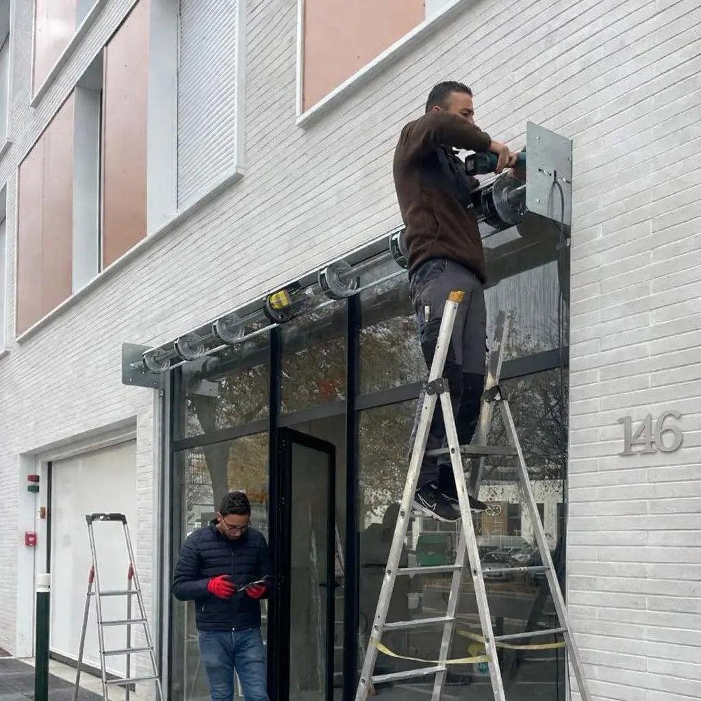 Télécommande et boîtier mural rideau métallique - dépannage commande
